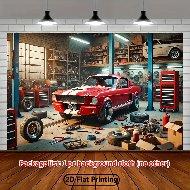Klassische Auto-Garage Werksta – Auto Repair Shop Background Bewertung und Preis