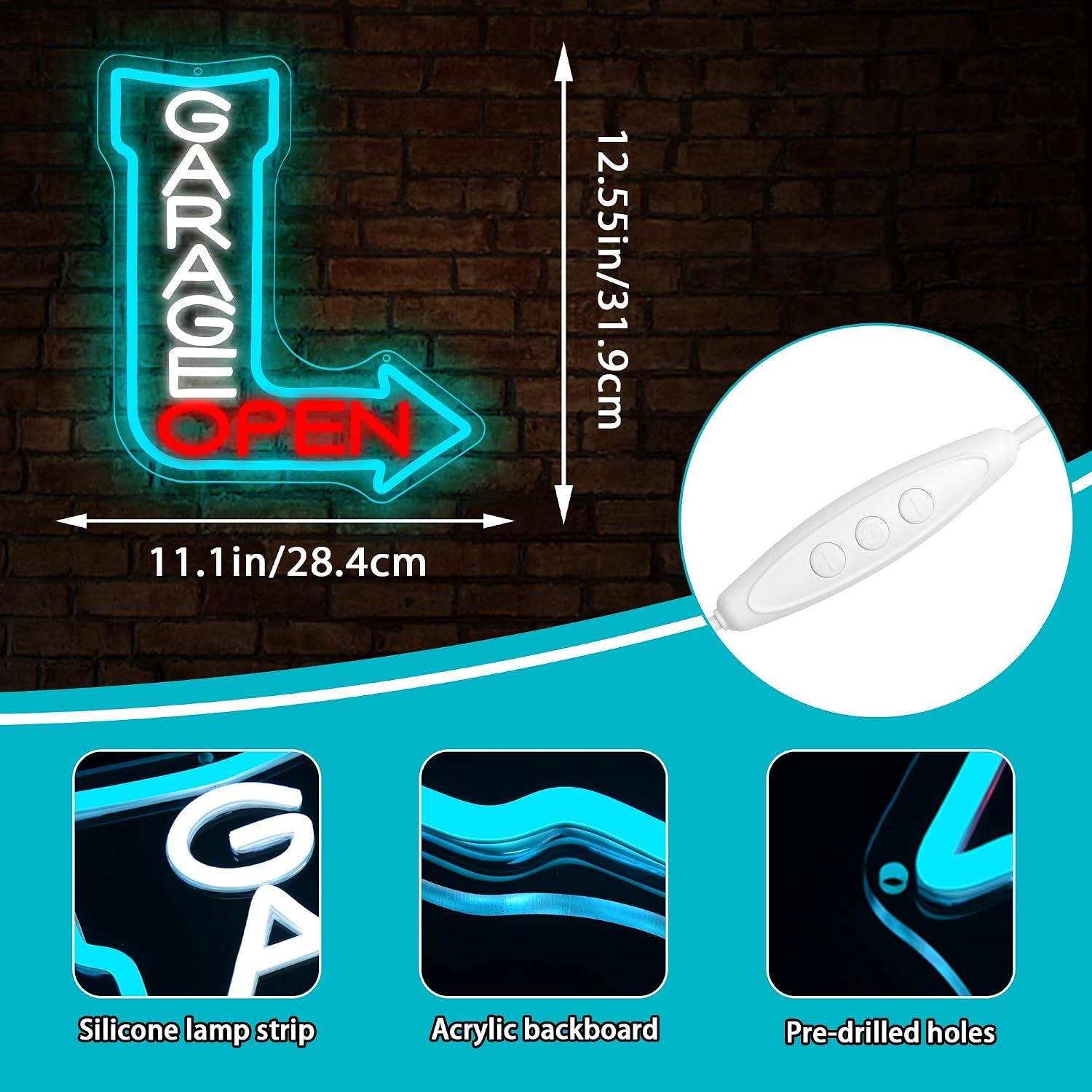 Garage Open Pfeil-Neonschild U – Auto Repair Shop Open Bewertung und Preis