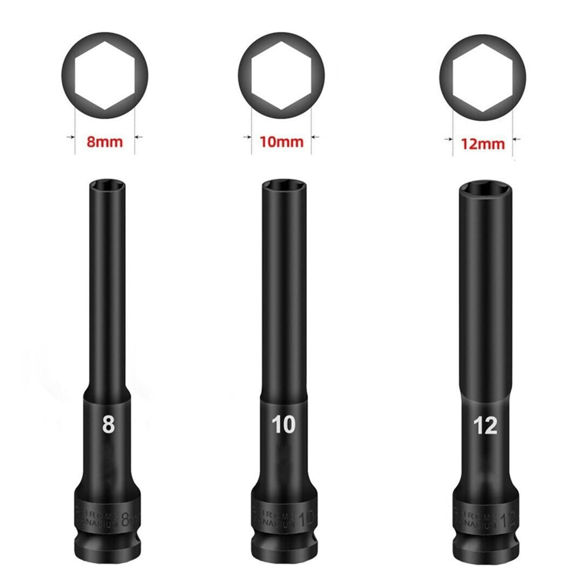 A002 3PCS 1/2 Stick Hex Innens – Pneumatic Impact Wrench Bewertung und Preis