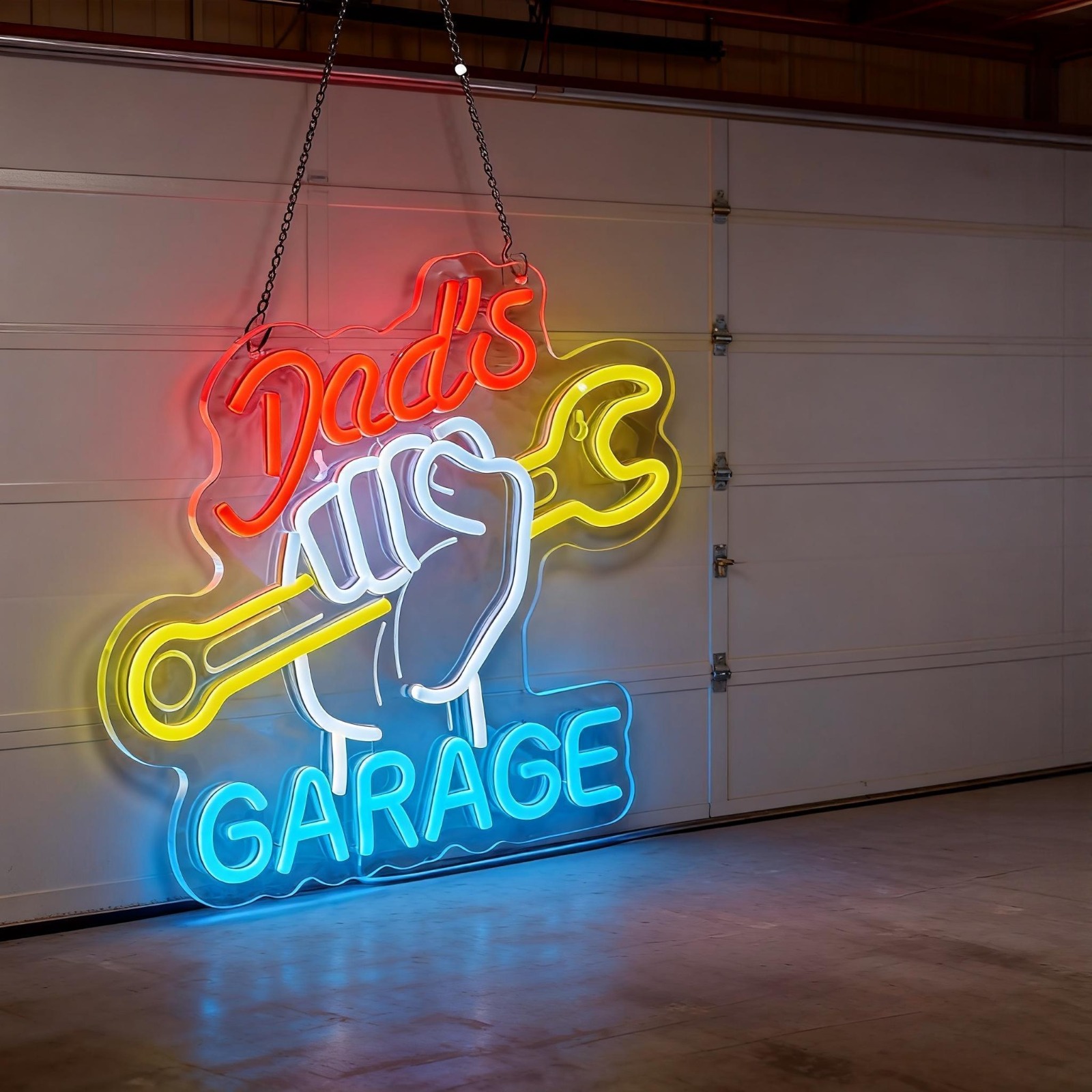 Papa's Garage Neon-Schild LED- – Auto Repair Shop Open Bewertung und Preis